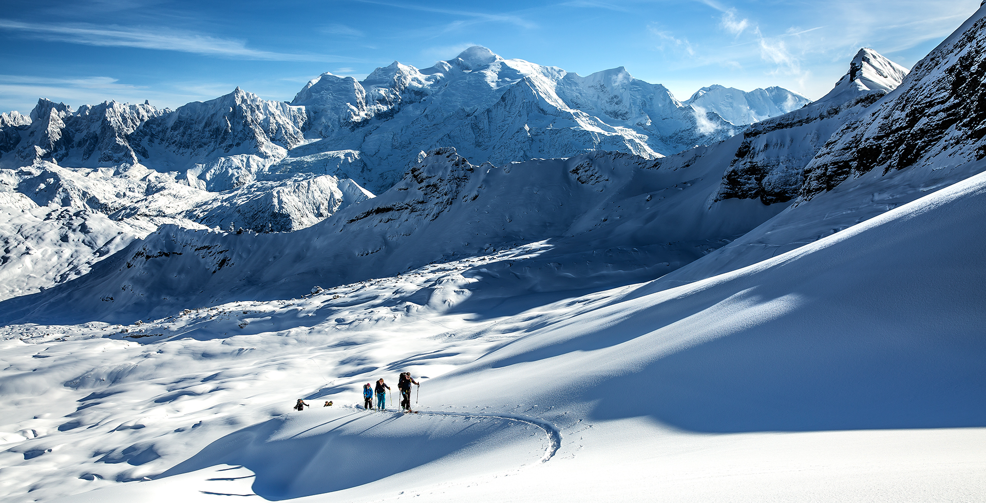ski guide in courchevel 1850 for ski touring