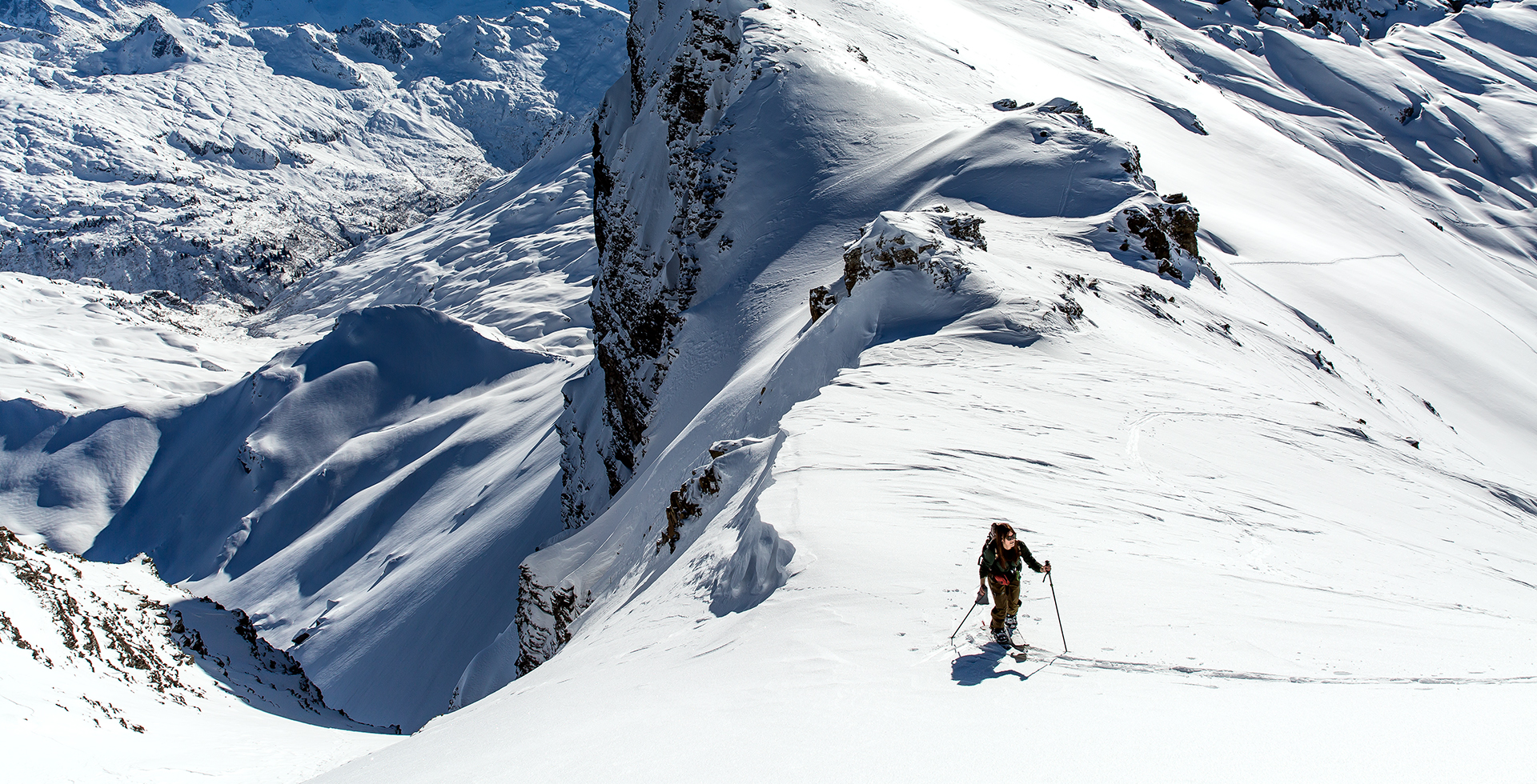 snowboard guide in courchevel 1850 for splitboarding