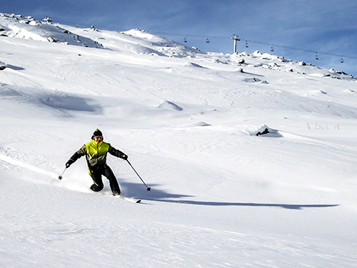 guide moniteur de télémark hors-piste, courchevel 1850