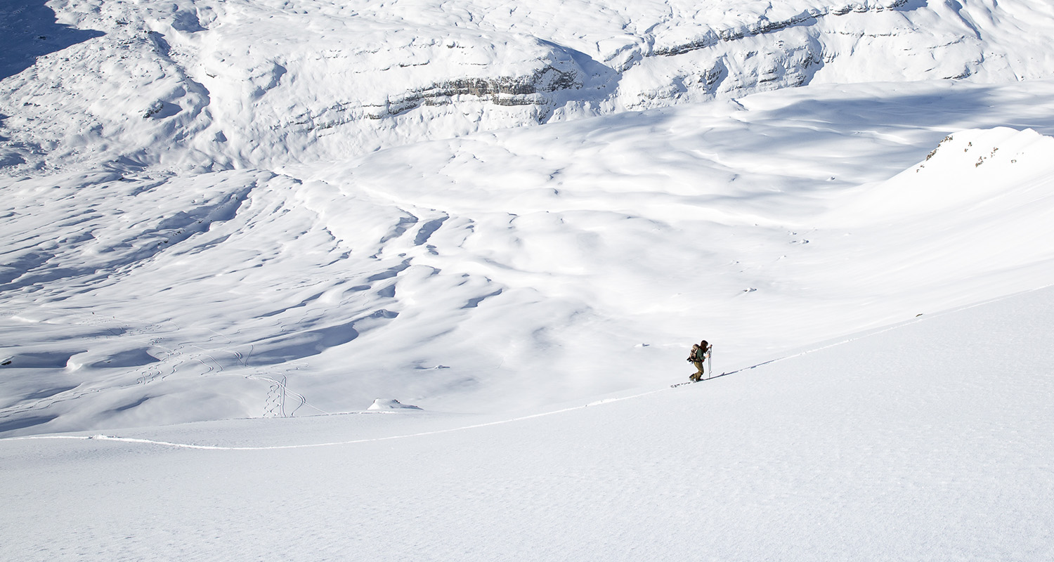 private ski touring guide in courchevel 1850