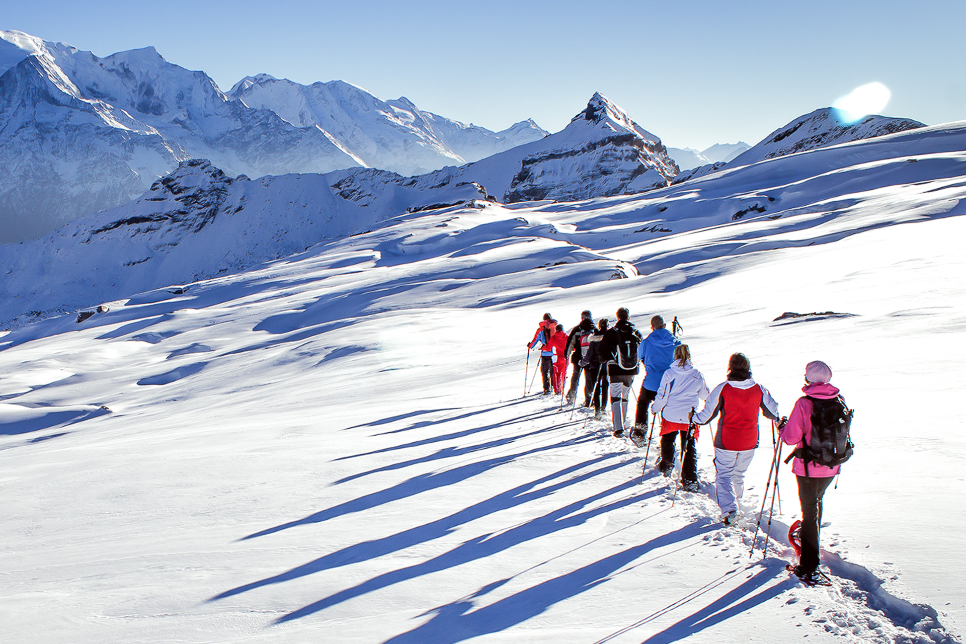 snowshoe guide in Courchevel 1850